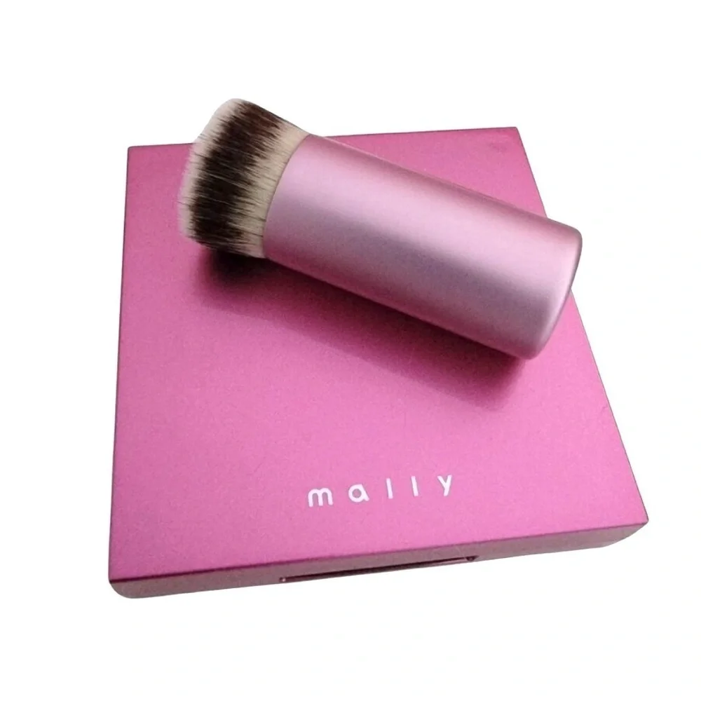 Mally Visible Skin Bronzer Mirror Compact with Kabuki Brush shade DEEPER - NEW
